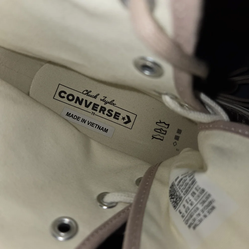 Converse Women's Pink and White Platform Sneakers - Picture 9 of 9